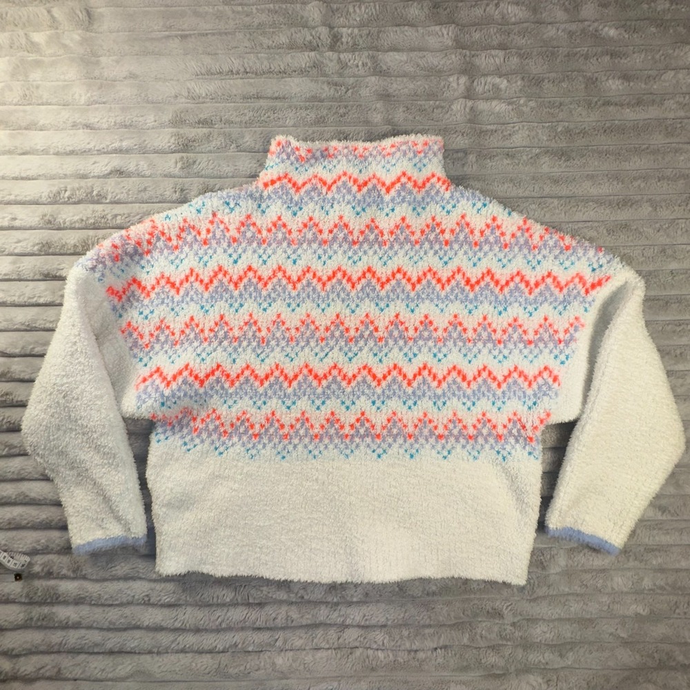 Anthropologie Pilcro Sweater Womens 10 Selene Fair Isle Nordic Stretch Boxy Fit‎ - Picture 10 of 10